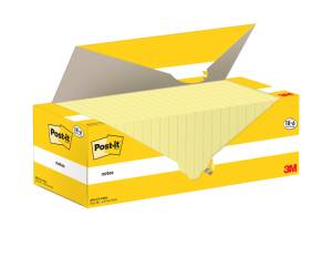 Blocco foglietti Notes 655 CY VP24 - 76 x 127 mm giallo Canary 100 fogli confezione 24 blocchi - 11688