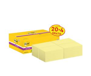 Blocco foglietti Super Sticky 655 SSCY VP24,76 x 127 mm giallo Canary confezione 24 blocchi - 11714