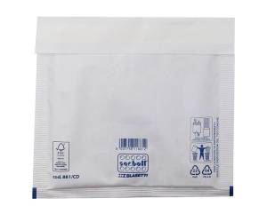 Busta imbottita Sacboll CD 20 x 22 cm carta bianco - 12145