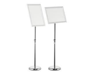 Espositore con cornice a scatto alluminio da pavimento A4 - 11914