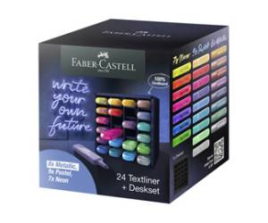 Evidenziatore Textliner 46 punta a scalpello tratto 1,3,5 mm deskset 24 pezzi - 13876