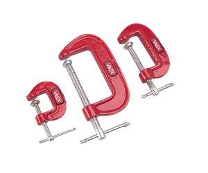 Set 3 morsertti a C con serraggio a vite misure assortite - 12956