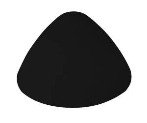 Sottopiatto sagomato Talk 43 x 35 cm nero - 11963