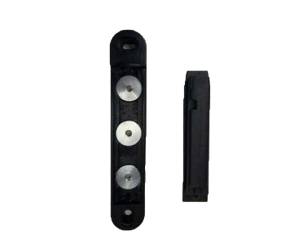 Terminale a muro per testina Rondo Tensa magnetico 2,2x12,5 cm nero - 13351