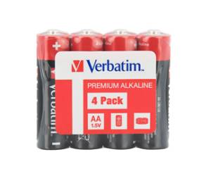 Scatola 4 Pile alkaline stilo - AA - Verbatim - 49501 - 23942495017 - DMwebShop