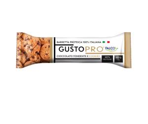 Barretta proteica GustoPro - cioccolato fondente e cookie - 40 gr - conf. 24 pezzi - Falco - 01-0399 - 8033501516215 - DMwebShop