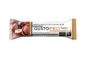 Barretta proteica GustoPro - cioccolato al latte e nocciola - 40 gr - conf. 24 pezzi - Falco - 01-0400 - 8033501516239 - DMwebShop