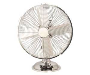 Ventilatore Cromo da tavolo - pala diametro 30 cm - 35 W - metallo cromato - Cfg - EV015 - 8016818104801 - DMwebShop