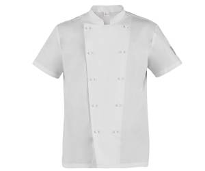 Giacca da cuoco Tommaso - a manica corta - taglia S - bianco - Giblor's - Q8G00185-C01-S - 8056149337783 - DMwebShop