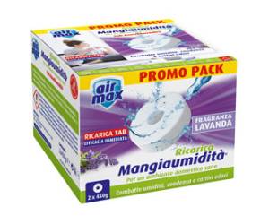 Ricarica tab Mangiaumidita' - lavanda - 2 x 450 gr - conf. 2 pezzi - Air Max - D0091 - 8023779000912 - DMwebShop
