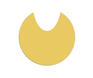 Adesivo raccolta differenziata per carrello portasacco spessore 300 micron giallo - 20150