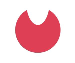 Adesivo raccolta differenziata per carrello portasacco spessore 300 micron rosso - 20107