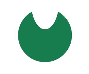 Adesivo raccolta differenziata per carrello portasacco spessore 300 micron verde - 20174