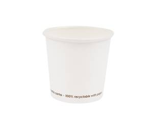 Bicchiere in carta 75 ml bianco - 17961