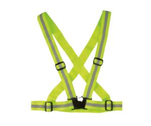 Bretella alta visibilita Cross Belt regolabile taglia unica giallo fluo - 16400