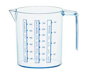 Brocca graduata 0,75 lt trasparente - 18103