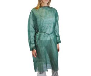 Camice monouso Visitor 18 taglia unica PLP verde scuro - 16008