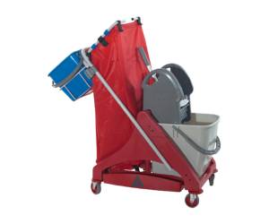 Carrello per pulizie QO Kart Multi Due salvaspazio 25 lt 42 x 101 x 108 cm - 20340