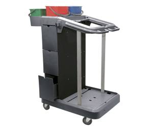 Carrello per pulizie UNI J 11 multifunzione con mobiletto 3 cassetti 24 lt - 20291