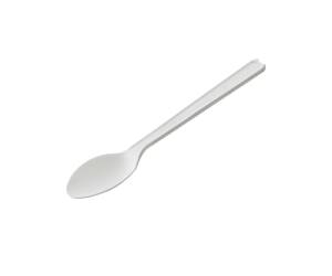 Cucchiaino monouso in CPLA 12,5 cm bianco - 18213