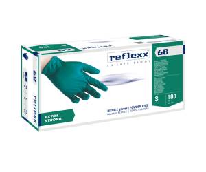 Guanti in nitrile R68 senza polvere taglia S verde - 19547
