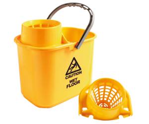 Secchio Polar con strizzatore 15 lt giallo - 20287