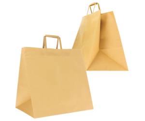 Shoppers Flat maxi plus 40 x 35 x 35 cm carta kraft avana - 20990