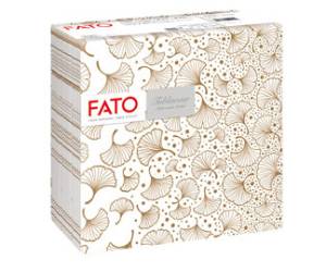 Tovagliolo linea AirLaid carta 40 x 40 cm biloba nocciola - 18376