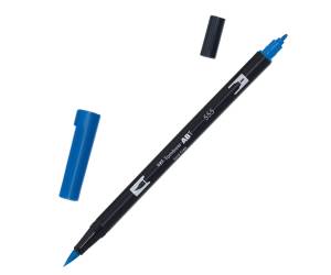 Pennarello Dual Brush 555 - ultramarine - conf. 6 pezzi - Tombow - PABT-555 - 4901991901740 - DMwebShop