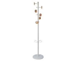Appendiabiti a 6 ganci Music con 3 miniganci 175 cm bianco legno - 23735
