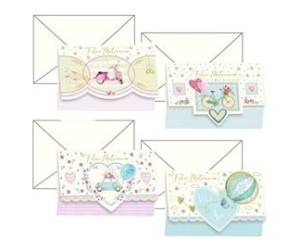 Biglietto auguri portasoldi Matrimonio 4 soggetti assortiti - 21319