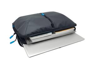 Borsa sleeve Kosmo 3 scomparti 41 x 31 x 5 cm tessuto nero - 21562