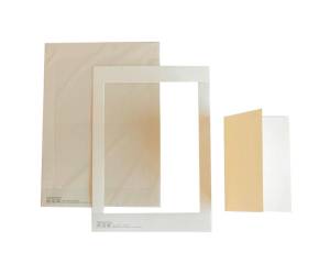 Cartoncino prefustellato 117 x 170 mm bianco martellato - 21172