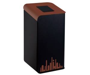 Gettacarte Rubik Evo per raccolta differenziata 80 lt marrone - 23976