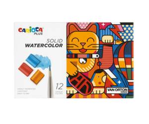 Pastiglia acquerello diametro 18 mm x 10 mm colori assortiti Plus - 22776