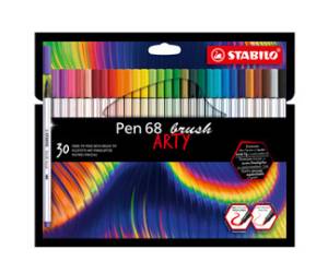 Pennarello Pen 68 Brush Arty Line 568,30 colori assortiti astuccio 30 pezzi - 23016