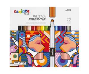 Pennarello Prisma punta 3,7 mm colori assortiti Plus - 23035