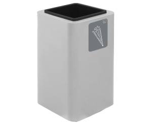 Portaombrelli Cubo 38 x 38 x 65 cm acciaio bianco - 24196