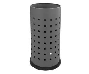 Portaombrelli forato diametro 24 cm H 48 cm 21 lt acciaio grigio - 24197