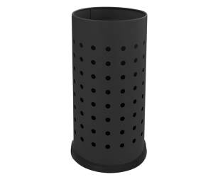 Portaombrelli forato diametro 24 cm H 48 cm 21 lt acciaio nero - 24189