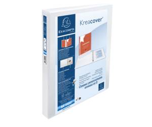 Raccoglitore personalizzabile Kreacover 4 anelli a D 25 mm A4 maxi bianco Exacompta 51846E - 23711