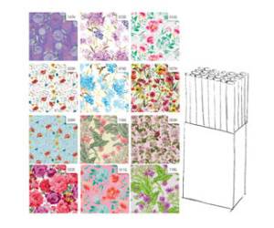 Rotolo carta regalo Fiori 2 x 0,70 mt - 21463
