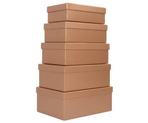 Set scatole regalo dimensioni assortite fantasia Caramel - 21475