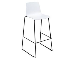 Sgabello Imola Fix nero opaco bianco - 24709