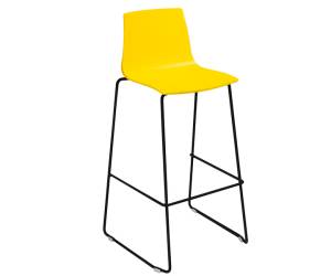 Sgabello Imola Fix nero opaco giallo - 24716