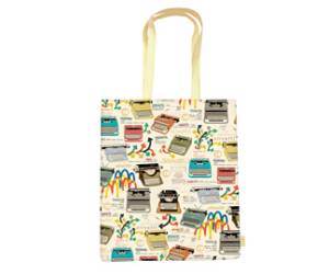 Shopper con manici fantasia Olivetti 35 x 40 x 8 cm carta lavabile 100 gr - 21521