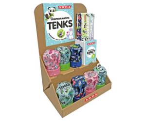 TemperamatiteTenks Fancy e Righe 16 cm colori assortiti display Voila 48 pezzi totali - 25188