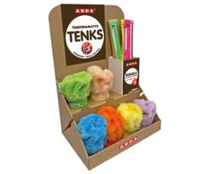 TemperamatiteTenks Peluche e Righe 16 cm colori assortiti display Voila 48 pezzi totali - 25194