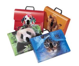 Valigetta Animal Friends Color 28 x 38 cm dorso 5 cm PP fantasie assortite - 23183