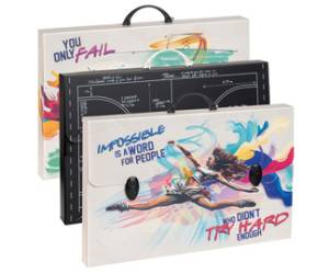 Valigetta polionda Sport 36,5 x 56,5 cm dorso 5,5 cm fantasie assortite - 23174